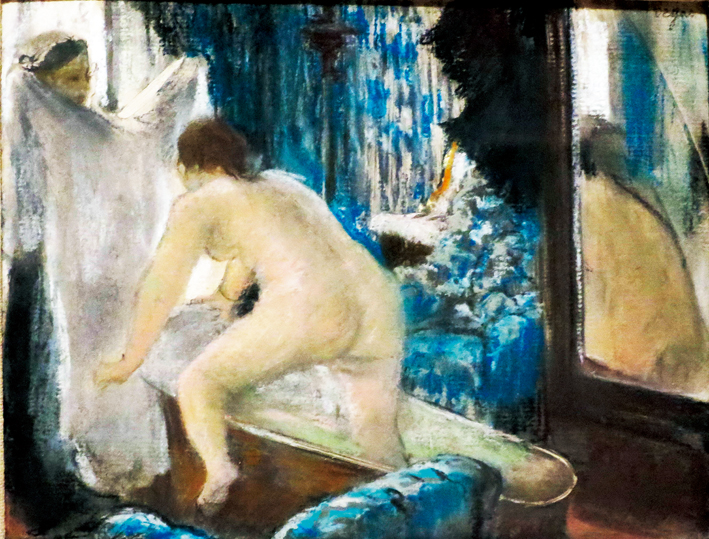  埃德加·德加 Edgar Degas—— 从浴缸出来的裸女